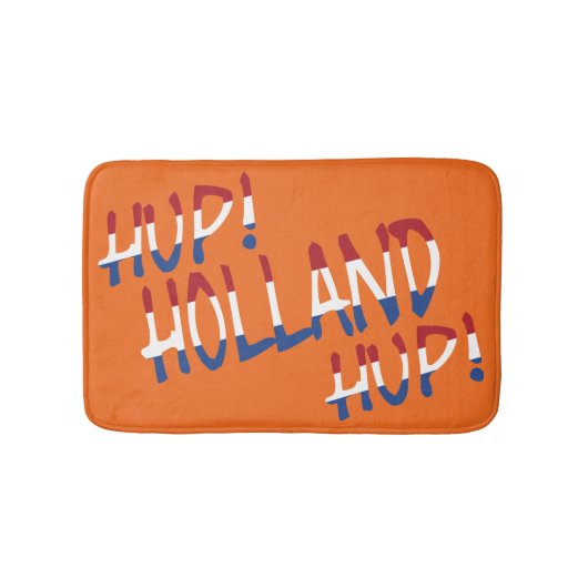 HupオランダHupがNLDフラグまたはbmcntにオーバーレイ バスマット (正面)