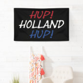 Hup Holland Hupがbk bnrcntのNLDフラグにオーバーレイ 横断幕 (インサイチュ)