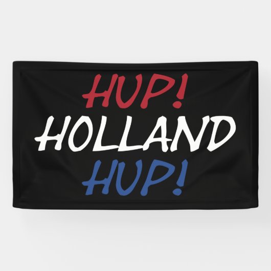Hup Holland Hupがbk bnrcntのNLDフラグにオーバーレイ 横断幕 (横)