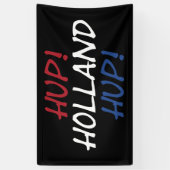 Hup Holland Hupがbk bnrcntのNLDフラグにオーバーレイ 横断幕 (縦)