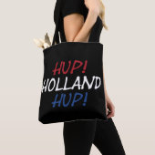 Hup Holland Hupがbk stcnt上のNLD国旗にオーバーレイ トートバッグ (クローズアップ)