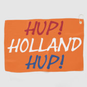 Hup Holland HupがNLDフラグの上またはgtcntにオーバーレイ ゴルフタオル (横)