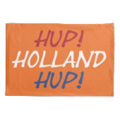 Hup Holland HupがNLDフラグの上またはpccntの上にオーバーレイ 枕カバー (裏面)