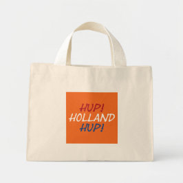 Hup Holland HupがNLDフラグの上またはttcntにオーバーレイ ミニトートバッグ