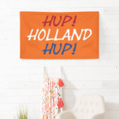 Hup Holland HupがNLDフラグまたはbnrcntにオーバーレイ 横断幕 (インサイチュ)