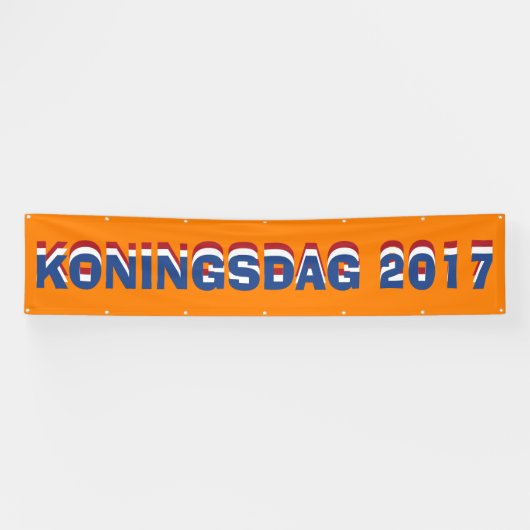 Hup Holland Hup、オランダオランダKoningsdag 2017 横断幕 (横)