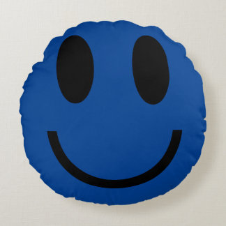 HuppyとSad 2つのmoods絵文字 ラウンドクッション