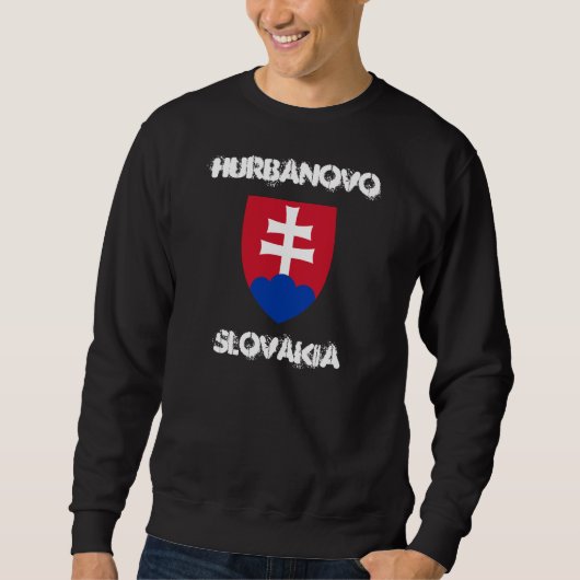 Hurbanovo、腕のコートとスロバキア スウェットシャツ (正面)