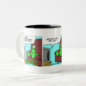 HURBI -より多くの正義のマグ ツートーンマグカップ (正面左)