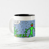 HURBI -雪片のマグ ツートーンマグカップ (正面左)