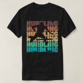 Hurdle Runner Hurdling Track and Field  Tシャツ (デザイン正面)