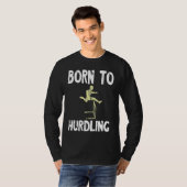 Hurdles Geboren Zum Hurden Running Hurdles Athlete Tシャツ (正面フル)