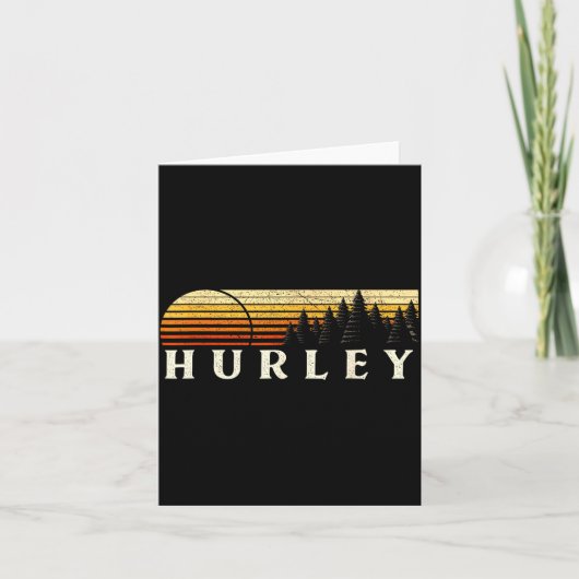 Hurley, Ky Vintage Sunset Retro  カード (正面)