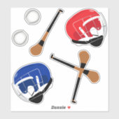 Hurling Gaelic Sports Stick Balls and Helmets シール (シート)