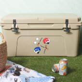 Hurling Gaelic Sports Stick Balls and Helmets シール (クーラー)