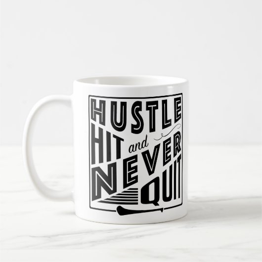 Hurling Hustle Hit & Never、GAAゲールやめク・ゲーム コーヒーマグカップ (左)