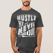 Hurling Hustle Hit & Never、GAAゲールやめク・ゲーム Tシャツ (正面)