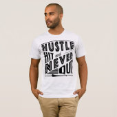 Hurling Hustle Hit & Never、GAAゲールやめク・ゲーム Tシャツ (正面フル)