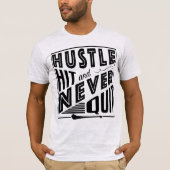 Hurling Hustle Hit & Never、GAAゲールやめク・ゲーム Tシャツ (正面)
