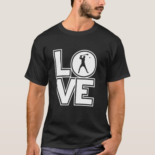 Hurling Love おもしろい Hurling Player Tシャツ (正面)