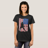 Hurling Player American Flag Tシャツ (正面フル)