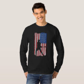 Hurling Player American Flag Tシャツ (正面フル)
