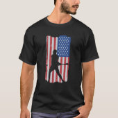 Hurling Player American Flag Tシャツ (正面)