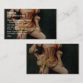 Hurlyたくましい、「シルビアThorne」のレトロの劇場 名刺 (正面/裏面)