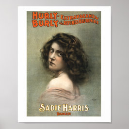 Hurly Burly Exvasanza - Sadie Harris ポスター