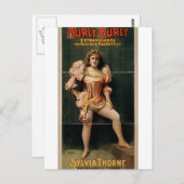 Hurly Burly, 'Sylvia Thorne'レトロ劇場 ポストカード (正面/裏面)