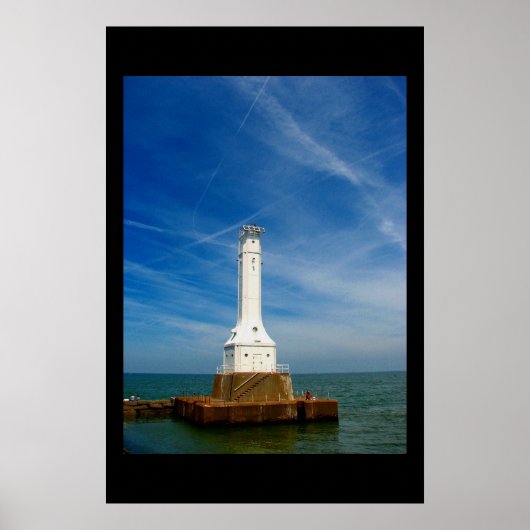 Huron lighthouse print ポスター (正面)