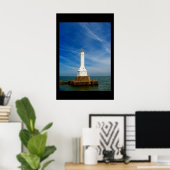 Huron lighthouse print ポスター (ホームオフィス)