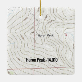 Huron Peak Colorado Fourteener セラミックオーナメント