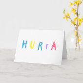 Hurra カード (黄色い花)