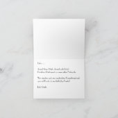 Hurra Drillinge, Glückwünsche Geburt, mit Text, カード (内部)