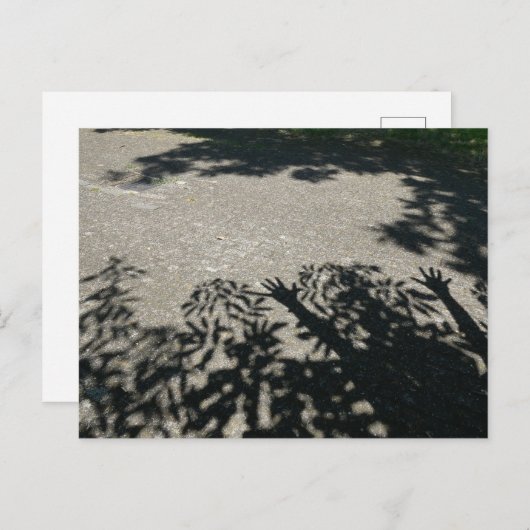 HURRAY影の手と離れDIYはがき ポストカード (正面/裏面)