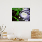 Hurrican Fran Off Florida - 1996 Satellite Image ポスター (キッチン)