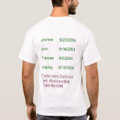 hurricane2004 tシャツ (裏面)