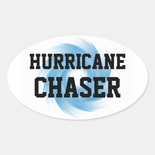 HURRICANE CHASERスタンプ(4) 楕円形シール (正面)