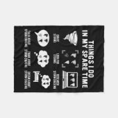 Hurricane Chasing Chaser Tornado Hunter Meteorolog フリースブランケット (正面(横))