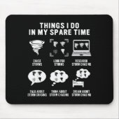 Hurricane Chasing Chaser Tornado Hunter Meteorolog マウスパッド (正面)