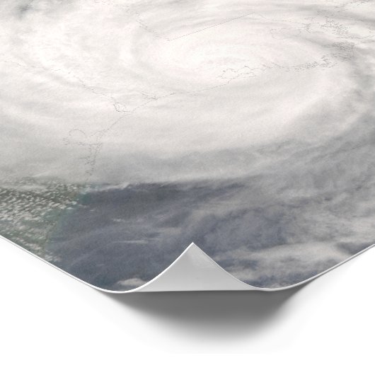 Hurricane Gustav over Louisiana ポスター (角)