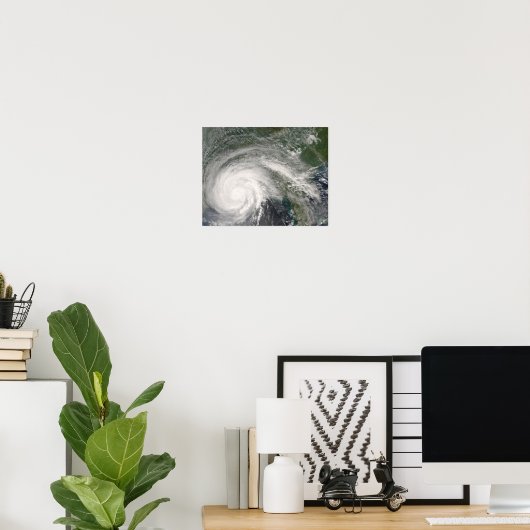 Hurricane Gustav over Louisiana ポスター (ホームオフィス)