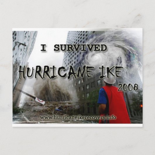 hurricane_ike_collage_shirt_front ポストカード (正面)