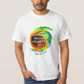 HURRICANE MICHAEL VOLUNTEER Tシャツ (正面)
