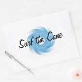 HURRICANE SURFERスタンプ(4) 楕円形シール (封筒)