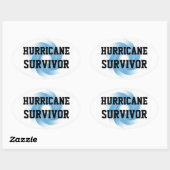HURRICANE SURVIVERスタンプ(4、楕円) 楕円形シール (シート)