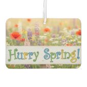 Hurry Spring! Landscape Rectangle Air Freshener カーエアーフレッシュナー (裏面)