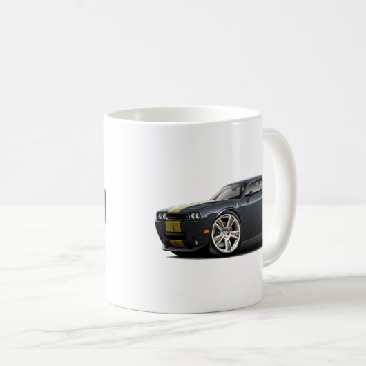 Hurstの挑戦者の黒金ゴールド車 コーヒーマグカップ (正面右)