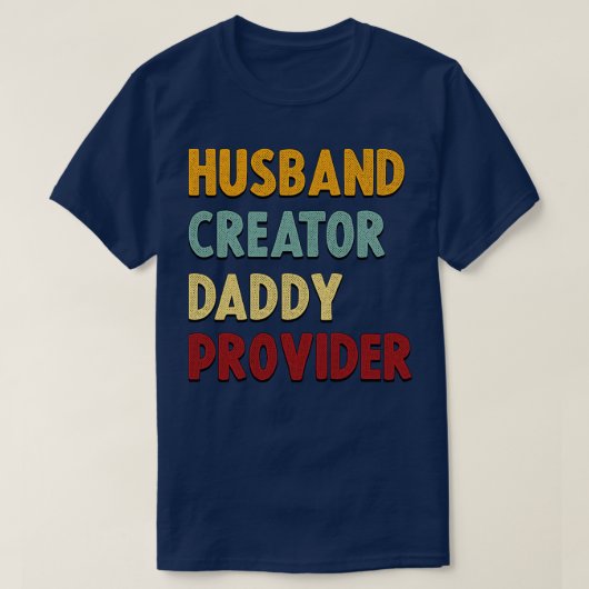 Hus Creator Daddyプロバイダ Tシャツ (デザイン正面)